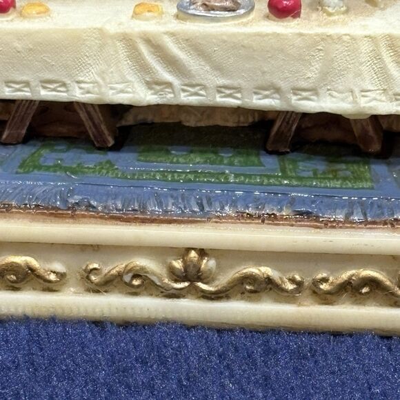 “The Last Supper” Working Clock Jesus Disciples Easter 1996 Apex 3d Great Detail - Picture 4 of 11